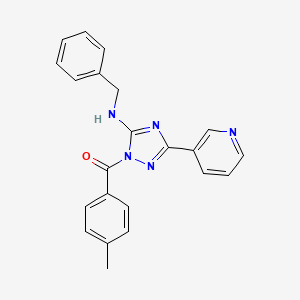 [5-(benzylamino)-3-(pyridin-3-yl)-1H-1,2,4-triazol-1-yl](4-methylphenyl)methanone