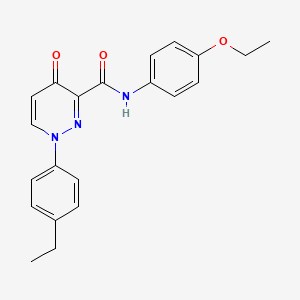 molecular formula C21H21N3O3 B11381669 N-(4-ethoxyphenyl)-1-(4-ethylphenyl)-4-oxo-1,4-dihydropyridazine-3-carboxamide 