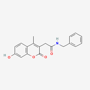 N-benzyl-2-(7-hydroxy-4-methyl-2-oxo-2H-chromen-3-yl)acetamide