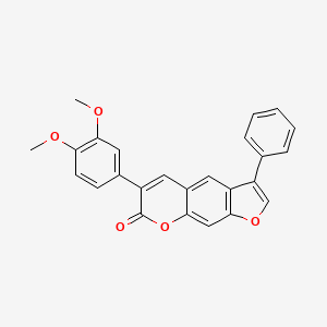 6-(3,4-dimethoxyphenyl)-3-phenyl-7H-furo[3,2-g]chromen-7-one