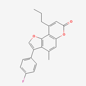 3-(4-fluorophenyl)-4-methyl-9-propyl-7H-furo[2,3-f]chromen-7-one