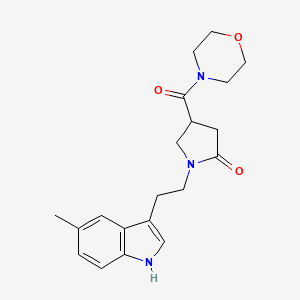 1-[2-(5-methyl-1H-indol-3-yl)ethyl]-4-(morpholin-4-ylcarbonyl)pyrrolidin-2-one