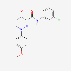 molecular formula C19H16ClN3O3 B11381840 N-(3-chlorophenyl)-1-(4-ethoxyphenyl)-4-oxo-1,4-dihydropyridazine-3-carboxamide 