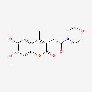 6,7-dimethoxy-4-methyl-3-[2-(morpholin-4-yl)-2-oxoethyl]-2H-chromen-2-one