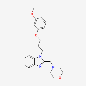 1-[3-(3-methoxyphenoxy)propyl]-2-(morpholin-4-ylmethyl)-1H-benzimidazole