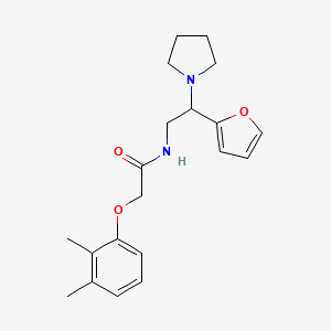 molecular formula C20H26N2O3 B11381862 2-(2,3-dimethylphenoxy)-N-[2-(furan-2-yl)-2-(pyrrolidin-1-yl)ethyl]acetamide 