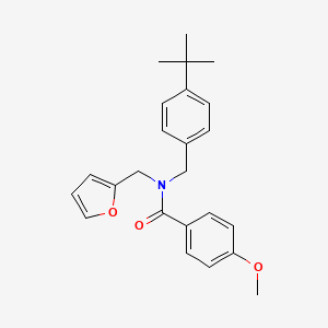 N-(4-tert-butylbenzyl)-N-(furan-2-ylmethyl)-4-methoxybenzamide