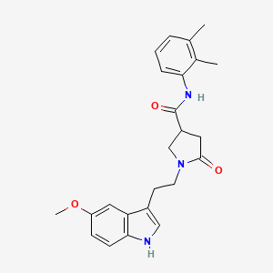 N-(2,3-dimethylphenyl)-1-[2-(5-methoxy-1H-indol-3-yl)ethyl]-5-oxopyrrolidine-3-carboxamide