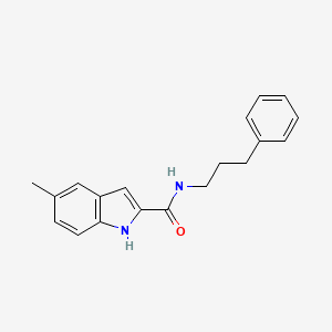 5-methyl-N-(3-phenylpropyl)-1H-indole-2-carboxamide