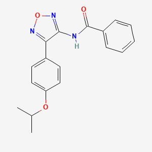 N-{4-[4-(propan-2-yloxy)phenyl]-1,2,5-oxadiazol-3-yl}benzamide