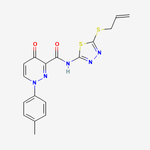 1-(4-methylphenyl)-4-oxo-N-[5-(prop-2-en-1-ylsulfanyl)-1,3,4-thiadiazol-2-yl]-1,4-dihydropyridazine-3-carboxamide