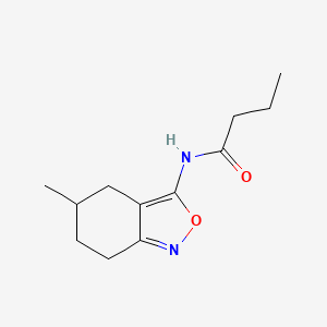 molecular formula C12H18N2O2 B11381918 N-(5-methyl-4,5,6,7-tetrahydro-2,1-benzoxazol-3-yl)butanamide 