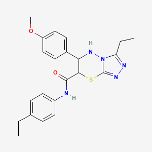 3-ethyl-N-(4-ethylphenyl)-6-(4-methoxyphenyl)-6,7-dihydro-5H-[1,2,4]triazolo[3,4-b][1,3,4]thiadiazine-7-carboxamide