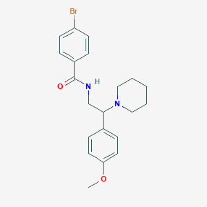 4-bromo-N-[2-(4-methoxyphenyl)-2-(piperidin-1-yl)ethyl]benzamide