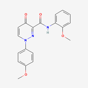 molecular formula C19H17N3O4 B11382032 N-(2-methoxyphenyl)-1-(4-methoxyphenyl)-4-oxo-1,4-dihydropyridazine-3-carboxamide 