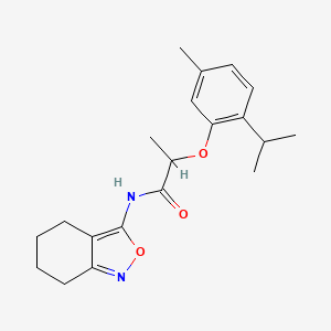 2-[5-methyl-2-(propan-2-yl)phenoxy]-N-(4,5,6,7-tetrahydro-2,1-benzoxazol-3-yl)propanamide