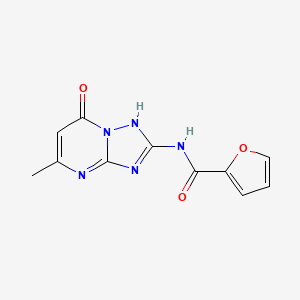 N-(7-hydroxy-5-methyl[1,2,4]triazolo[1,5-a]pyrimidin-2-yl)furan-2-carboxamide