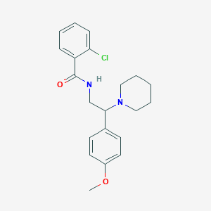 2-chloro-N-[2-(4-methoxyphenyl)-2-(piperidin-1-yl)ethyl]benzamide