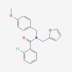 2-chloro-N-(furan-2-ylmethyl)-N-(4-methoxybenzyl)benzamide