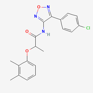 N-[4-(4-chlorophenyl)-1,2,5-oxadiazol-3-yl]-2-(2,3-dimethylphenoxy)propanamide