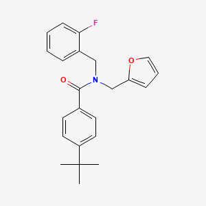 4-tert-butyl-N-(2-fluorobenzyl)-N-(furan-2-ylmethyl)benzamide