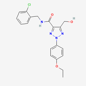 N-(2-chlorobenzyl)-2-(4-ethoxyphenyl)-5-(hydroxymethyl)-2H-1,2,3-triazole-4-carboxamide