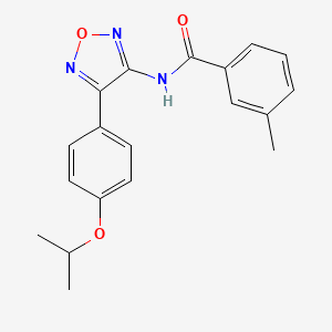 3-methyl-N-{4-[4-(propan-2-yloxy)phenyl]-1,2,5-oxadiazol-3-yl}benzamide