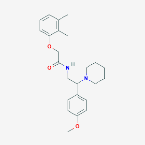 molecular formula C24H32N2O3 B11382174 2-(2,3-dimethylphenoxy)-N-[2-(4-methoxyphenyl)-2-(piperidin-1-yl)ethyl]acetamide 