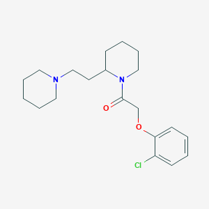 molecular formula C20H29ClN2O2 B11382198 2-(2-Chlorophenoxy)-1-{2-[2-(piperidin-1-yl)ethyl]piperidin-1-yl}ethanone 