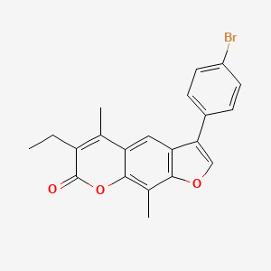 3-(4-bromophenyl)-6-ethyl-5,9-dimethyl-7H-furo[3,2-g]chromen-7-one