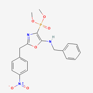 Dimethyl [5-(benzylamino)-2-(4-nitrobenzyl)-1,3-oxazol-4-yl]phosphonate