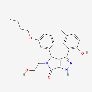 4-(3-butoxyphenyl)-5-(2-hydroxyethyl)-3-(2-hydroxy-5-methylphenyl)-4,5-dihydropyrrolo[3,4-c]pyrazol-6(1H)-one