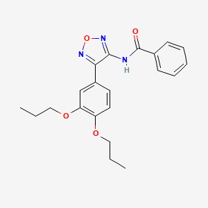 N-[4-(3,4-dipropoxyphenyl)-1,2,5-oxadiazol-3-yl]benzamide