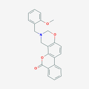 3-(2-methoxybenzyl)-3,4-dihydro-2H,6H-benzo[3,4]chromeno[8,7-e][1,3]oxazin-6-one