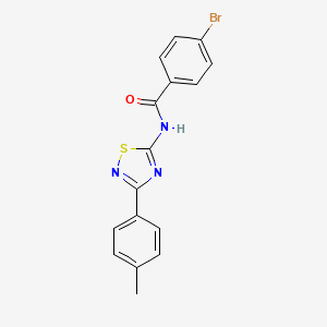 molecular formula C16H12BrN3OS B11382367 4-bromo-N-[3-(4-methylphenyl)-1,2,4-thiadiazol-5-yl]benzamide 