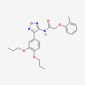 N-[4-(3,4-dipropoxyphenyl)-1,2,5-oxadiazol-3-yl]-2-(2-methylphenoxy)acetamide