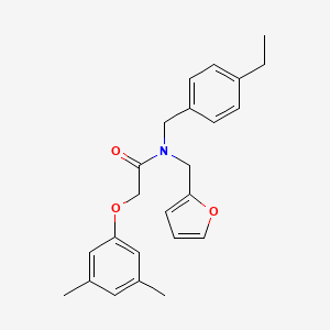 2-(3,5-dimethylphenoxy)-N-(4-ethylbenzyl)-N-(furan-2-ylmethyl)acetamide