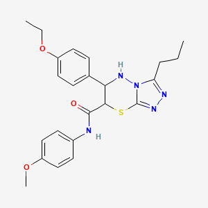 6-(4-ethoxyphenyl)-N-(4-methoxyphenyl)-3-propyl-6,7-dihydro-5H-[1,2,4]triazolo[3,4-b][1,3,4]thiadiazine-7-carboxamide