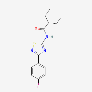 2-ethyl-N-[3-(4-fluorophenyl)-1,2,4-thiadiazol-5-yl]butanamide