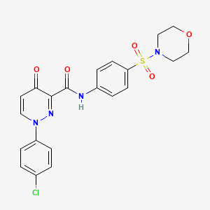 1-(4-chlorophenyl)-N-[4-(morpholin-4-ylsulfonyl)phenyl]-4-oxo-1,4-dihydropyridazine-3-carboxamide