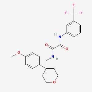 N'-{[4-(4-Methoxyphenyl)oxan-4-YL]methyl}-N-[3-(trifluoromethyl)phenyl]ethanediamide