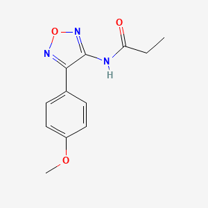 N-[4-(4-methoxyphenyl)-1,2,5-oxadiazol-3-yl]propanamide