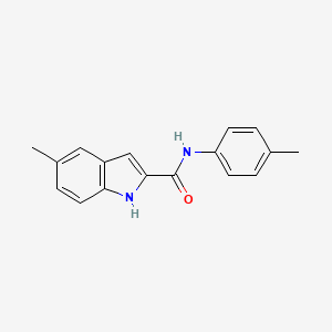 molecular formula C17H16N2O B11382563 5-methyl-N-(4-methylphenyl)-1H-indole-2-carboxamide 