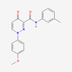 molecular formula C19H17N3O3 B11382569 1-(4-methoxyphenyl)-N-(3-methylphenyl)-4-oxo-1,4-dihydropyridazine-3-carboxamide 