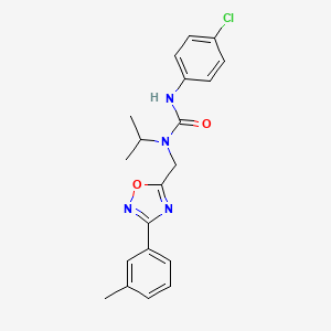 3-(4-Chlorophenyl)-1-{[3-(3-methylphenyl)-1,2,4-oxadiazol-5-yl]methyl}-1-propan-2-ylurea