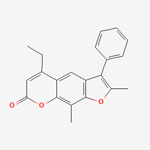 5-ethyl-2,9-dimethyl-3-phenyl-7H-furo[3,2-g]chromen-7-one