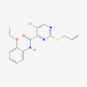 5-chloro-N-(2-ethoxyphenyl)-2-(prop-2-en-1-ylsulfanyl)pyrimidine-4-carboxamide