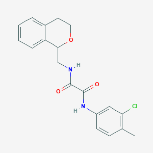 N-(3-chloro-4-methylphenyl)-N'-(3,4-dihydro-1H-isochromen-1-ylmethyl)ethanediamide