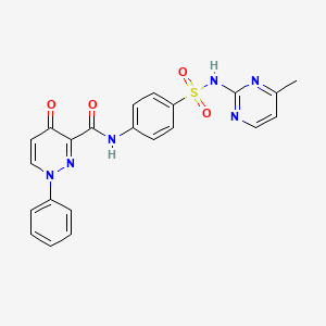 N-{4-[(4-methylpyrimidin-2-yl)sulfamoyl]phenyl}-4-oxo-1-phenyl-1,4-dihydropyridazine-3-carboxamide