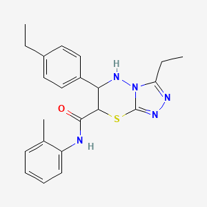 3-ethyl-6-(4-ethylphenyl)-N-(2-methylphenyl)-6,7-dihydro-5H-[1,2,4]triazolo[3,4-b][1,3,4]thiadiazine-7-carboxamide